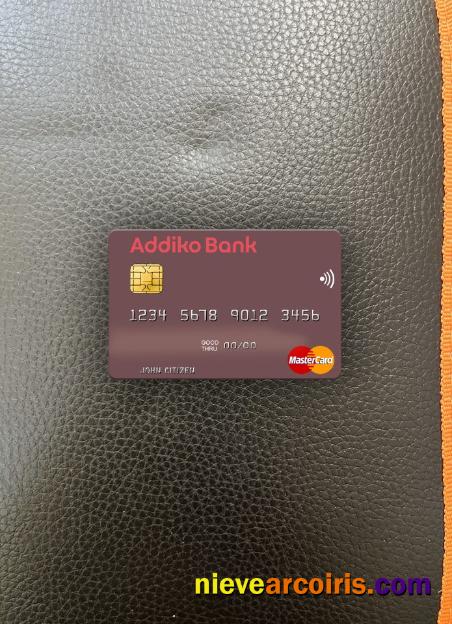 Slovenia Addiko Bank mastercard photolook